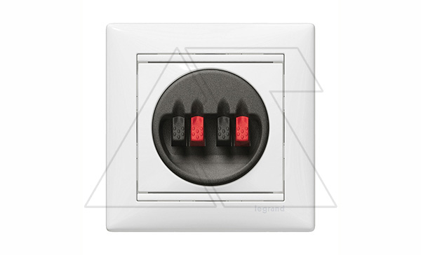 Valena - Розетка для динамиков, белая