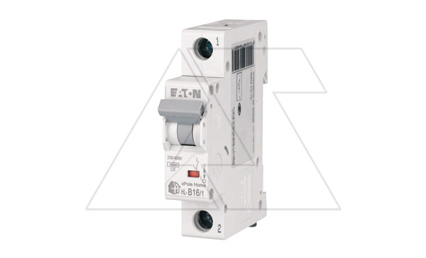 Авт. выключатель HL-B16/1, 1P, 16A, хар-ка B, 4.5kA, 1M