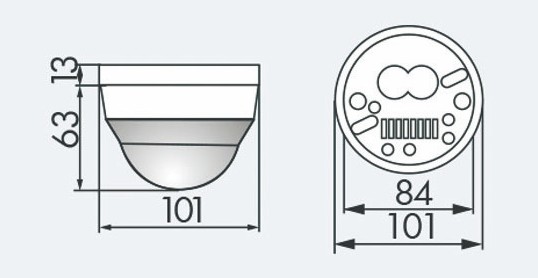 Датчик присутствия B.E.G. PD4-S-SM