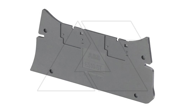 Концевой сегмент ES10-ST для винтовых клемм ZS10-ST, 2мм, темно-серый