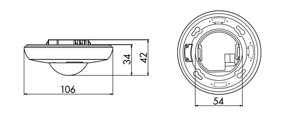 Датчик присутствия B.E.G. KNX PD2N-KNX-BA-FM