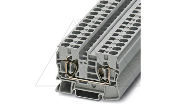 Клемма проходная ST 10 /10,2mm, пружинная, 2 присоед., 10(max 16)mm2, 57A, 1000V, серая
