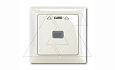 Basic 55 - Лицевая панель для выключателя с ключом-карточкой механизм 2025U (шале-белый) от интернет-магазина amperkin.by
