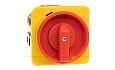 Переключатель BS 32 92 LK, аварийный, 4P, 32A, тип 0-1, 11kW(400VAC по АС-3), на дверь, красная блокируемая в 0 рукоятка, фронт IP40 от интернет-магазина amperkin.by