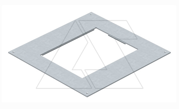 Крышка DUG 250-3 6 монтажного основания, с отверстием для лючка GES6, конв. оцинк.