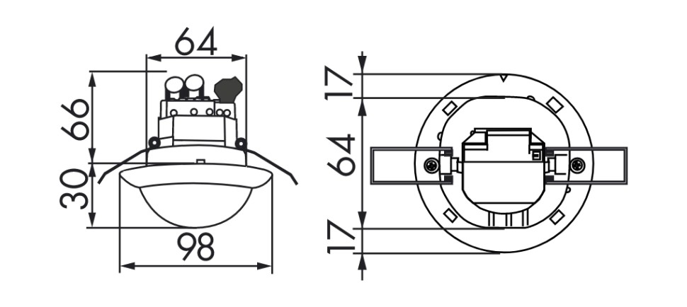 Датчик присутствия B.E.G. PD4-S-DAA4G-FC
