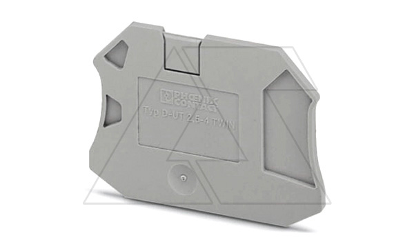 Крышка концевая D-UT 2,5/4-TWIN /2,2mm, для винтовых клемм UT 2,5..4-TWIN, серая