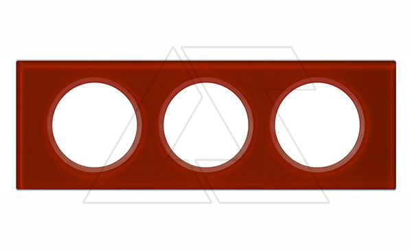 Celiane - Рамка 3 поста смальта кармин
