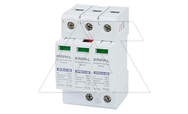 Разрядник SPB+C5/30/280-440V/3P, 3P, In=30kA(8/20µs), класс B+C, 3M