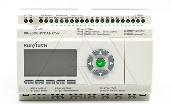 Программируемый логический контроллер PR-23DC-PTDAI-RT-N , 12_24VDC, 3xPt100, 10DI(6AI), 2TO, 8RO, RTC, SD, RS485, Ethernet, ЖКИ Программируемый логический контроллер PR-23DC-PTDAI-RT-N , 12_24VDC, 3xPt100, 10DI(6AI), 2TO, 8RO, RTC, SD, RS485, Ethernet, ЖКИ