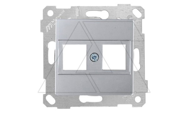 Rita - Адаптер для разъемов Keystone, двойной, нерж. сталь