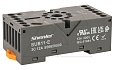 Цоколь SUB11-E, 3CO/11pin, 12A(300V), винтовой зажим, черный, на рейку DIN35/панель, для RUB3CO, R15, 60.13, RRD3, MT3, RUMC3, MK3 от интернет-магазина amperkin.by