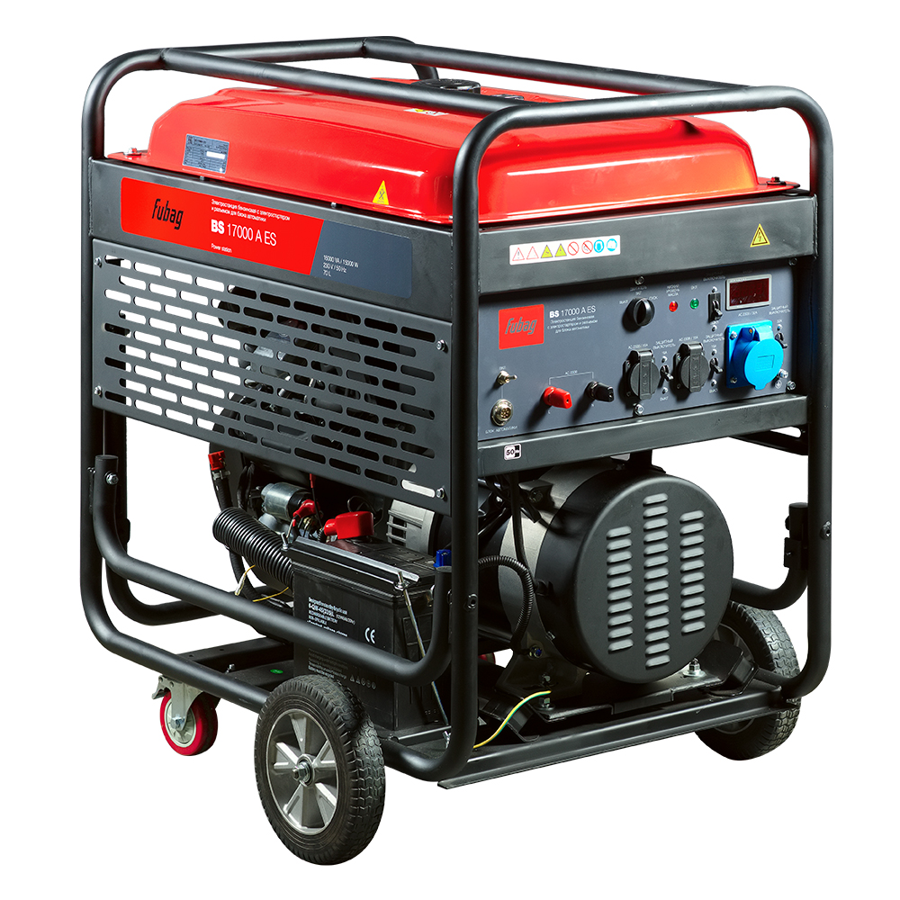 Генератор бензиновый FUBAG BS 17000 A ES с электростартером и коннектором автоматики от интернет-магазина amperkin.by