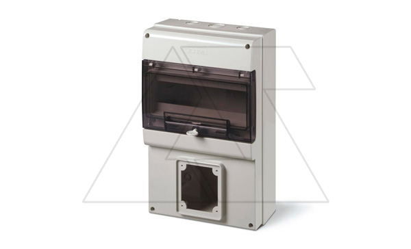 Щит комбинированный навесной M400, 12M + 1x 100x110, 256x400x140mm, IP66, серия DOMINO