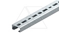 Рейка CML3518P2000FS профильная С-образная, перфорированная, 18x35х2000мм (ВхШхД), шлиц 17мм, толщ. 1.25мм, конв. оцинк. от интернет-магазина amperkin.by