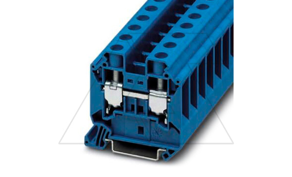 Клемма проходная UT 16 BU /12,2mm, винтовая, 2 присоед., 16(max 25)mm2, 76A, 1000V, синяя
