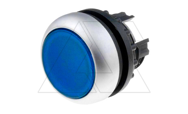 Кнопка синяя с подсветкой Titan M22-DRL-B, фиксация, IP67