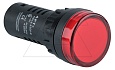 Индикатор светодиодный моноблочный AD16-22D, красный, LED 24VAC/DC, фильтр 5V, IP65, 22mm от интернет-магазина amperkin.by