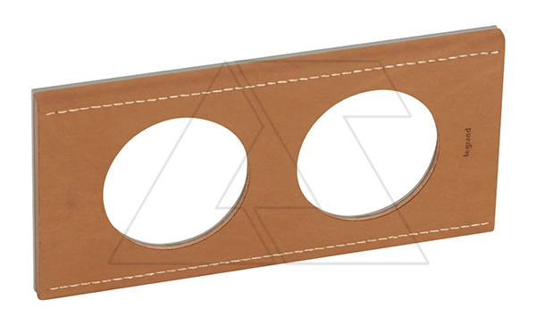 Celiane - Рамка 2 поста кожа крем-карамель