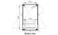 Щит телекоммуникационный 19", 42U, ВxШxГ 2053x600x1000мм, DYNAmic 1000кг, напольный, перед. дверь стекло, задняя глухая металлич., черный от интернет-магазина amperkin.by