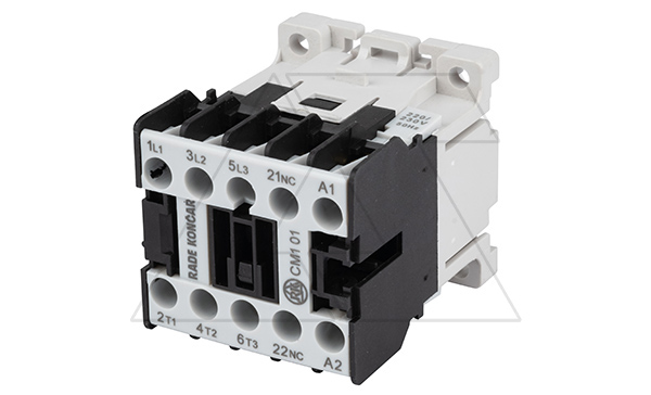 Мини-контактор CM1 01 220/230V 50Hz, 3P, 9A/(20A по AC-1), 4kW(400VAC), 220/230VAC, 1NC