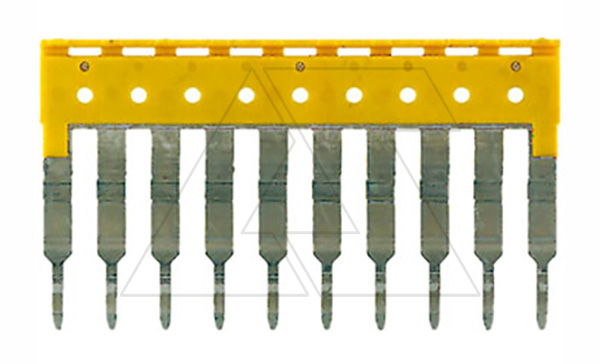 Шунт ZQV 2.5/10 на 10 пружинных клемм ZDU 2,5