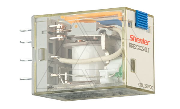 Реле RKE2CO220LT, 2CO, 7A(250VAC/30VDC), 220VDC, мех. индикация, тест-кнопка с блокировкой, LED