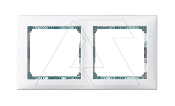 Valena - Рамка 2-поста, белая/кристалл