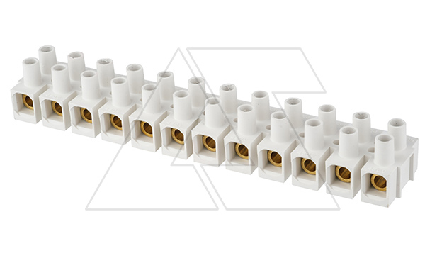 Клеммник T85 разрезаемый, 12шт, 76A 16mm², 450VAC, GWT850, полипропилен, белый, CONNECTO