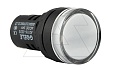 Индикатор светодиодный моноблочный AD116-22DS, белый, LED 12VAC/DC, IP65, 22mm от интернет-магазина amperkin.by