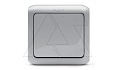 Quteo - Кнопка 6А IP44,накладной монтаж, серый от интернет-магазина amperkin.by