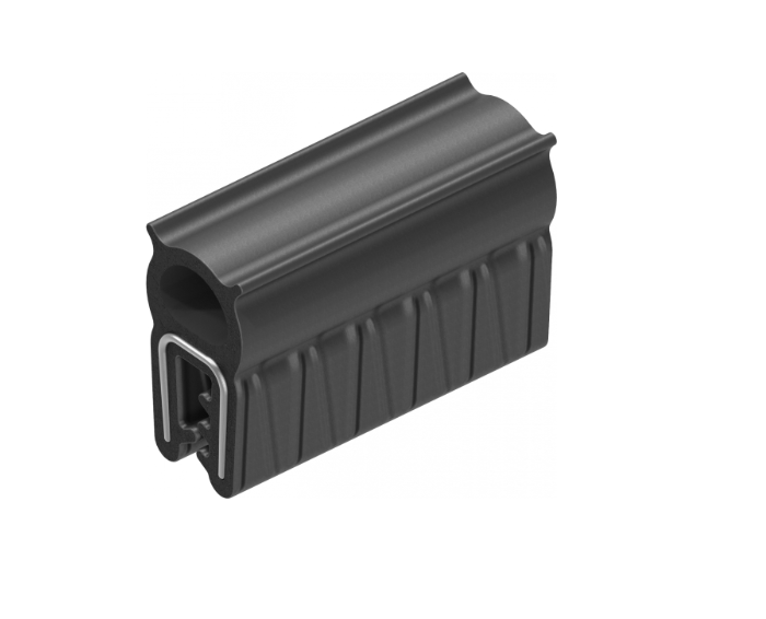 Уплотнитель торцевой с металлокордом EPDM 22,5(11+11,5)х11,5мм, для металла 1,0-2,5мм (Кратно 100м.)