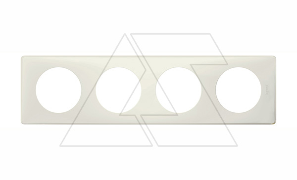 Celiane - Рамка 4 поста белый перкаль