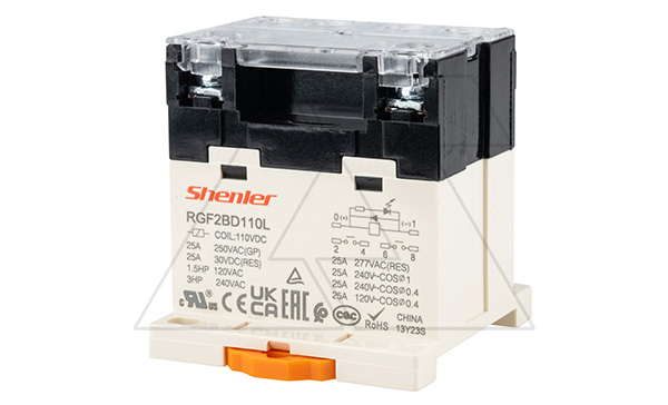 Реле RGF2BD110L, 2NO, 25A(277VAC/30VDC), 110VDC, LED