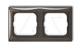 Basic 55 - Рамка на 2 поста (шато-черный) от интернет-магазина amperkin.by