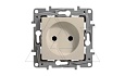 Etika - Розетка 2P 10/16A со шторками (сл.кость) от интернет-магазина amperkin.by