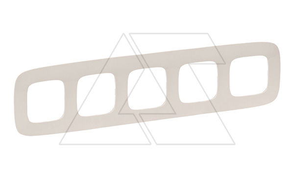 Valena Allure - Рамка 5 постов верт/гориз, слоновая кость