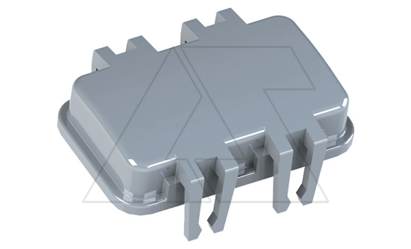 Крышка защитная кабельного корпуса разъема, размер H10B, пластик, RAL 7037