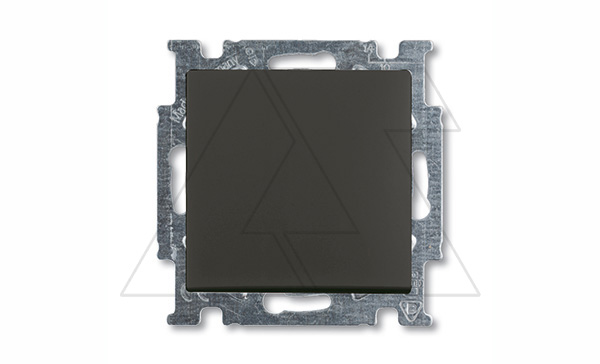 Basic 55 - Выключатель одноклавишный (шато-черный)