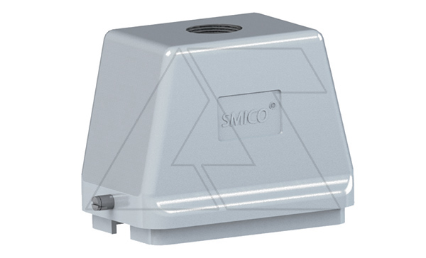 Корпус разъема, размер H48B, кабельный, верхний ввод M40, металл, IP65, RAL 7037