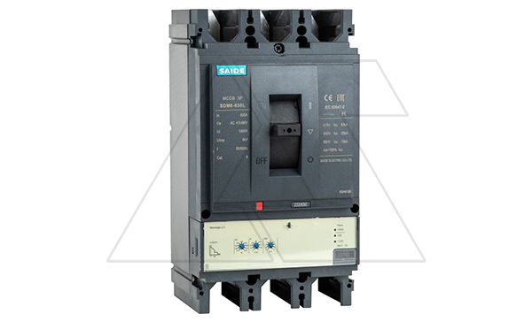 Авт. выключатель SDM6-400L 3P, In=400A, ML2.3, Ir=0.4_1In, Ii=4800A, Isd=1.5_10Ir Icu/Ics=50kA/400V