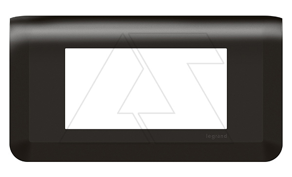 Mosaic - Рамка 4М, горизонтальная, матовый черный (суппорт 80252)