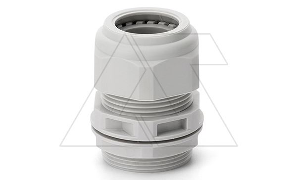 Ввод кабельный M50x1.5 с гайкой без мембраны, диаметр кабеля 30_38mm, GW 750°C, UV-resistant, IP66, серый RAL7035