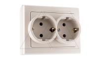 JOWISZ - Розетка 2x2P+E, бежевый