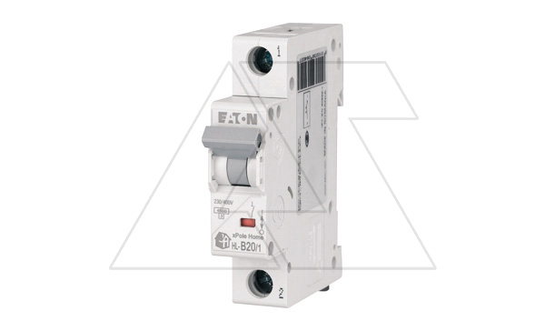 Авт. выключатель HL-B20/1, 1P, 20A, хар-ка B, 4.5kA, 1M