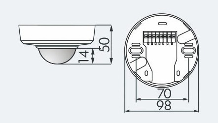 Датчик присутствия B.E.G. PD2-S-SM