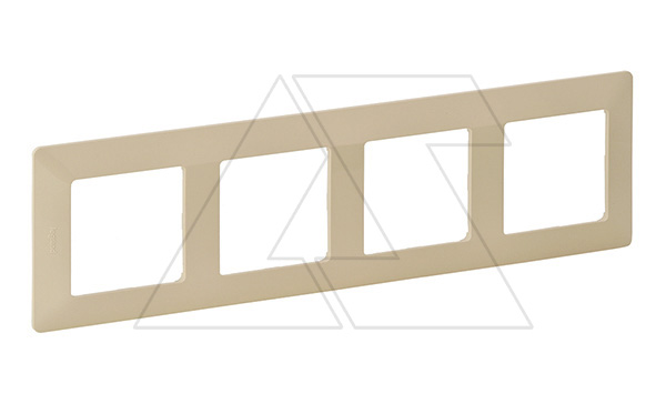 Valena Life - Рамка 4 поста верт/гориз, слоновая кость