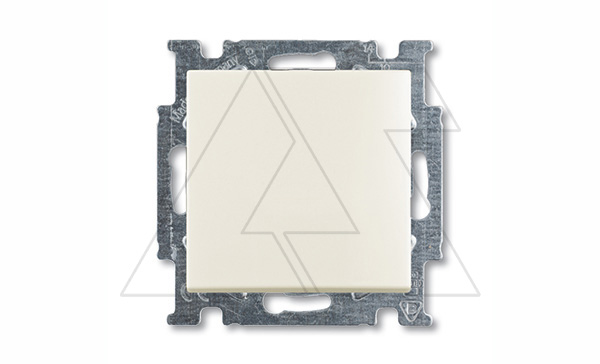 Basic 55 - Переключатель на 2 направления двухклавишный (шале-белый)