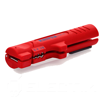 Стриппер для плоского (до 12 мм), круглого и водостойкого монтажного кабелей ( D 4 - 13 мм), L-125 мм (KNIPEX)