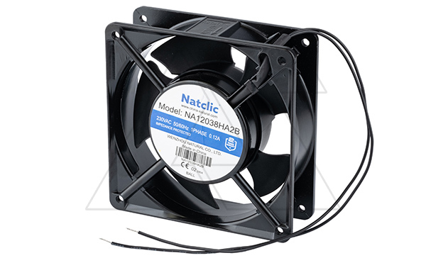 Вентилятор осевой NA, 120x120x38мм, 230VAC, 162м3/ч, 21Вт, 2600об/мин, 48дБА, подшипник качения